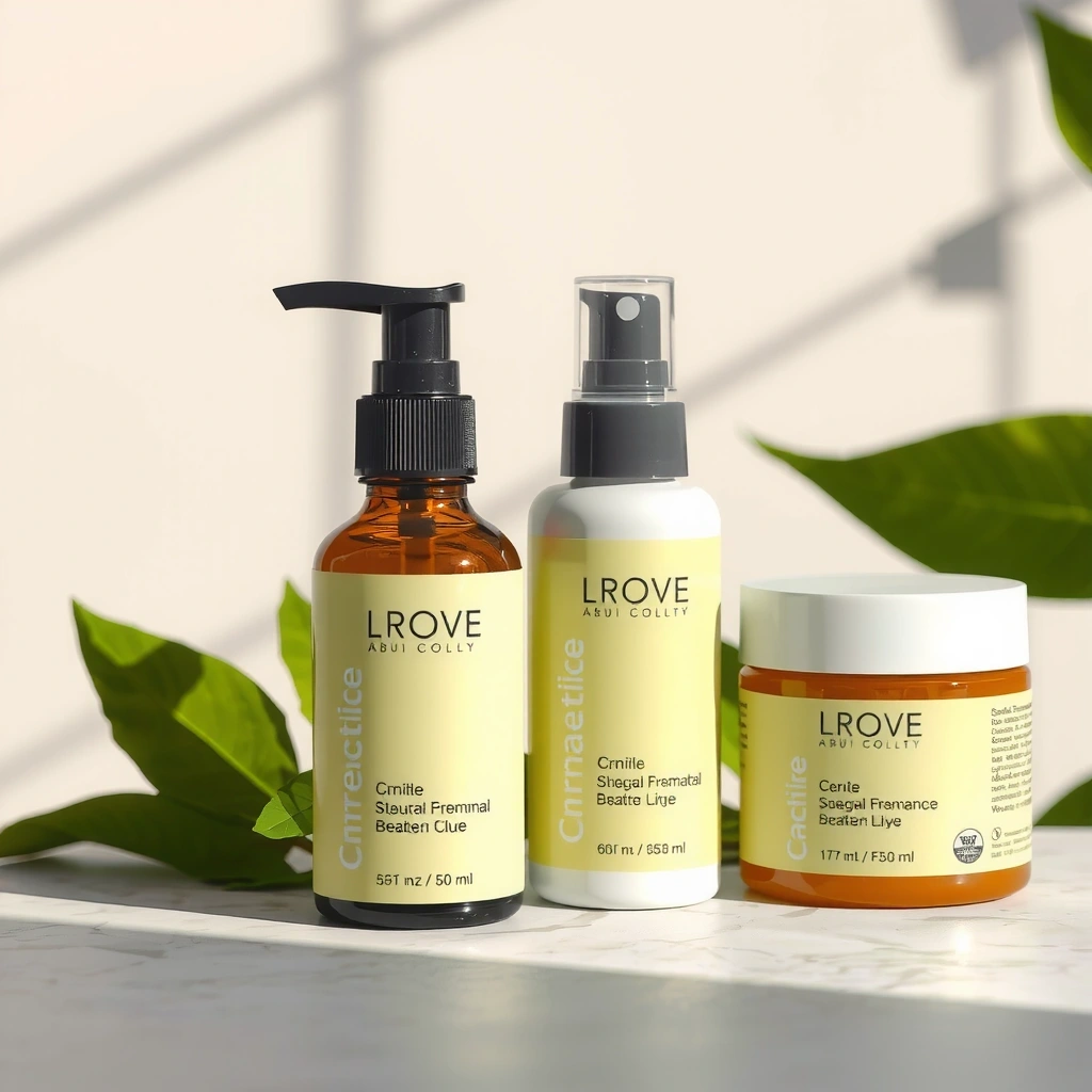 Texture of skincare product